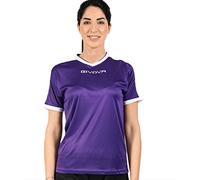 Givova Revolution t Shirt, Mauve/Blanc, XL