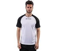 Givova Shirt Capo Interlock Bianco/Nero Tg. M