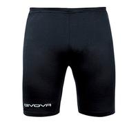 Givova Skin Shorts Men's Running Tights, Men's, Skin, Black, XL