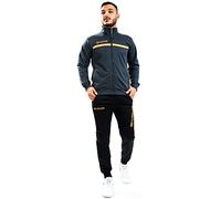 Givova, suit givova one full zip, dark gray/orange fluo, 3XL