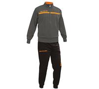 Givova, suit givova one full zip, dark gray/orange fluo, M