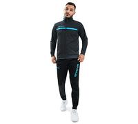 Givova, suit givova one full zip, dark gray/turquoise, 3XS