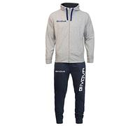 Givova King Cotone Terry Poker Tracksuit Blue,Grey 6-8 Years Kids