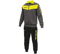 Givova, suit visa fluo, dark gray /yellow fluo, 2XS