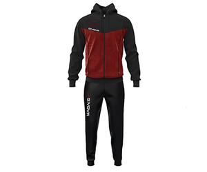 Givova Survêtement Visa Melange Tracksuit, Grenade/Noir, M