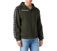 Givova Unisex Full Zip Band Sweatshirt Full Zip Band, Military Green, 2XL