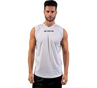 Givova Unisex Mac02 Tank Top, White, XL UK