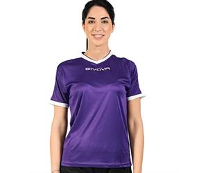 Givova Unisex Revolution t Shirt, Mauve/Blanc,