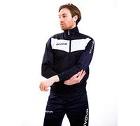 Givova Visa Tracksuit, Man, Multicolor (Dark Blue/White), M