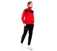 Givova Visa Tracksuit, Man, Multicolor (Nero/Rosso), 2XL