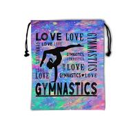 Giwawa Abstract Love Gymnastics Grip Bag - Purple Blue, Classic Gym Drawstring Bag, 9.25" x 12"