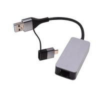 GIWFBQTR 2.5G Ethernet Adapter Type-C USB 3.0 to RJ45 LAN 2500Mbps Network Card 2.5 Gigabit Converter for NAS Laptop PC