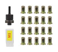 GIWFBQTR 21pcs Rivet Nut Tools Hand Rivet Nut Simple Installation Manual Riveter for Rivnuts Tools for Nuts M5