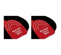 GIWFBQTR 2pcs Record Cleaner Handler Mitt Black Vinyl Record Clip Disc Cleaning Protection Pad No Fingerprints Red