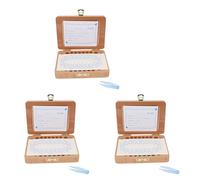 GIWFBQTR 3X Tooth Keepsake Box, Baby Teeth Box Milk Teeth Save Organizer Kit, Tooth Collection with Photo Frame