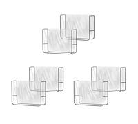 GIWFBQTR 6 Pack Salon Chair Cover Protectors,Clear Square Hairdressing Chair Back Covers for Fits Most Standard Chairs