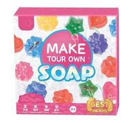 GIWFBQTR DIY Handmade Soap Crystal Soap Plant Soap Making Materials Girl Toy Set Birthday Gift Soap Making Kit