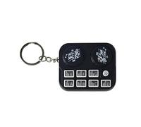 GIWFBQTR DJ Machine Music Keychain Funny Luminous Sound Toy Car Key Holder Bag Pendant Backpack Hanging Decoration