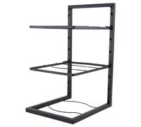 GIWFBQTR Frying Pan Rice Cooker Holder Home Kitchen Supplies Sink Shelf Pot Rack 3-Layer 1 PCS