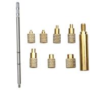 GIWFBQTR Heat Insert Nut Iron Tip T12 Soldering Iron Tip Insert Internal Thread Tip M2-M8 Brass Hot Nut Insertion Kit