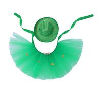 GIWFBQTR Irish Festival Pet Costumes Cats and Dogs Shamrock Hats Pet Tutu Cowboy Hats Funny Pet Costumes