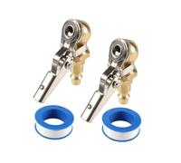 Giwnhvx 1/4 Inch Female NPT Closed Ball Tire Chuck with Clip, Locking Air Chuck Tire Inflator with Air Chuck Quick Connect