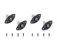 Giwnhvx 1/4Inch Oval Dented Electric Guitar Jack Output Plate Socket Jackplate,4Pack