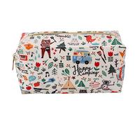 Giwnhvx 1 Pc Cartoon Cosmetic Bag Fish Pattern Women Make Up Bag Travel Floral Toiletry Bag