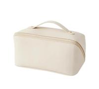 Giwnhvx 1 Piece Large-Capacity Travel Cosmetic Bag Waterproof Portable Makeup Storage Toiletry Bag PU Leather Cosmetic Box for Skin Cosmetics,A