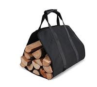 Giwnhvx 1 Piece Outdoor Camping Canvas Bag Picnic Barbecue Firewood Carrying Bag Camping Logging Storage Bag Firewood,Handheld Style
