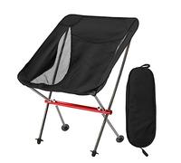 Giwnhvx 1 Piece Outdoor Thickened Aluminum Alloy Fold Chair Ultra-Light Camping Portable Chair