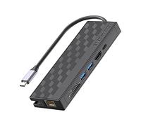 Giwnhvx 1 Piece USB 3.0 Dock Station High Speed 1000Mbps Ethernet RJ45 Gigabit 4K OTG Adapter Splitter for Laptop
