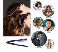 Giwnhvx 1 Piece V Shape Plastic Splint Hairdressing Combs Blue Plastic Not Hurt Styling Tools DIY Splint Comb