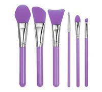 Giwnhvx 1 Set of 6 Pcs Beauty Makeup Silicone Makeup Tools Silicone Mask Brush Makeup Brush Set