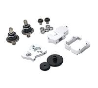 Giwnhvx 1 Set of Motor Gear Metal for 1/14 144001 144002 1/12 124016 124017 124018 124019 RC Car Upgrade Spare,Silver