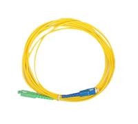 Giwnhvx 10 PCS Fiber Optic Patch Cord SC/-SC/UPC, 2 Meter Length Single Mode Simplex Diameter PVC Optical Jumper