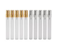 Giwnhvx 10 Pieces/10ML Refillable Parfum, Portable Perfume Bottle with Aluminium Pump