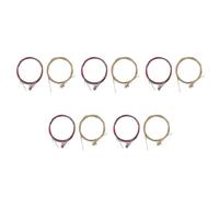 Giwnhvx 10 Sets of 6 Guitar Strings Replacement Steel String for Acoustic Guitar Guitar Changing Tool