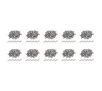 Giwnhvx 1000PCS 1.06IN / 27mm Mini Metal Alligator Clips, Crocodile Clamps Silver Tone Nickel Plated Test Line Spring Clamps.