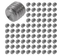 Giwnhvx 1000pcs M3x3mm Stainless Steel Hex Socket Set Cap Point Grub Screws Silver