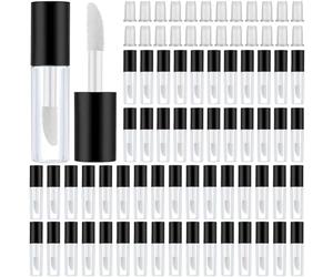 Giwnhvx 100PCS 1.2ML Empty Clear Mini Lip Gloss Tube Mini Refillable Lip Balm Bottles for DIY Makeup Containers