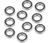 Giwnhvx 10Pcs 15267- Rubber Sealed Deep Groove Ball Bearing 15X26X7mm Sealed Radial Ball Ring Bicycle Bottom Hub Bearing