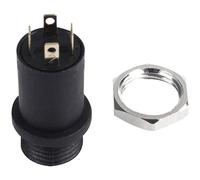 Giwnhvx 10PCS 3.5MM Mini Stereo Female Panel Mount Headphone Jack Solder, Black 4 Conductor