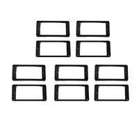 Giwnhvx 10PCS Black Curved Humbucker Pickups Frame Mounting Rings for Electric Guitar