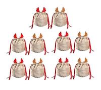 Giwnhvx 10Pcs Sacks Drawstring Gift Bags Gift Bag Christmas Decorate Kids New Year Party Gift