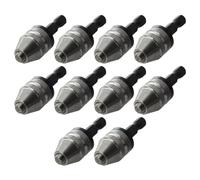 Giwnhvx 10X Silver+Black 6mm Keyless Drill Bit Chuck Quick Change Adapter Converter Hex Shank