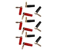 Giwnhvx [12 Pack Hi-End Copper Right Angle/90 Degree Screw Type Banana Plug/Speaker Cable Connector [Banana de L]