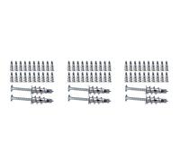 Giwnhvx 120 Pcs Metal Self Drive Anchor Plasterboard Dowels with Screws 4.5 x 35mm for Single-Layer and Double-Clad Plasterboar