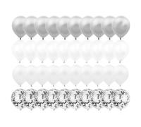 Giwnhvx 120PCS 12Inch Mix Confetti Latex Balloon for Birthday Baby Shower Wedding Balloons Party Decorations Easy Install Easy to Use F