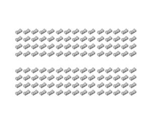 Giwnhvx 120Pcs 24mmx11mmx10mm Console Mixer Slider Fader Knobs Replacement for Potentiometer Gray Knob Black Mark